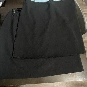 2 Elegant Black Women's Skirts- perfect for the office size 9-10